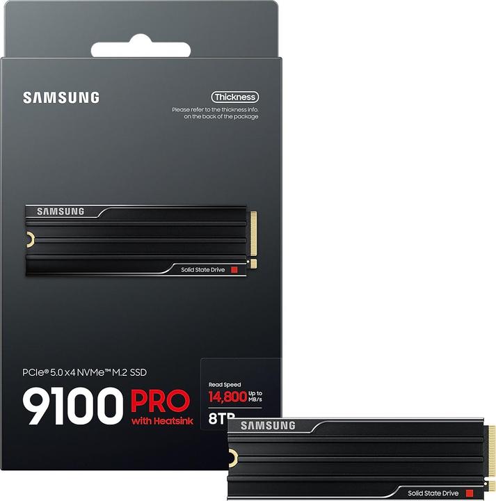 Image du produit Samsung 9100 PRO with Heatsink (8000 Go, M.2 2280)
