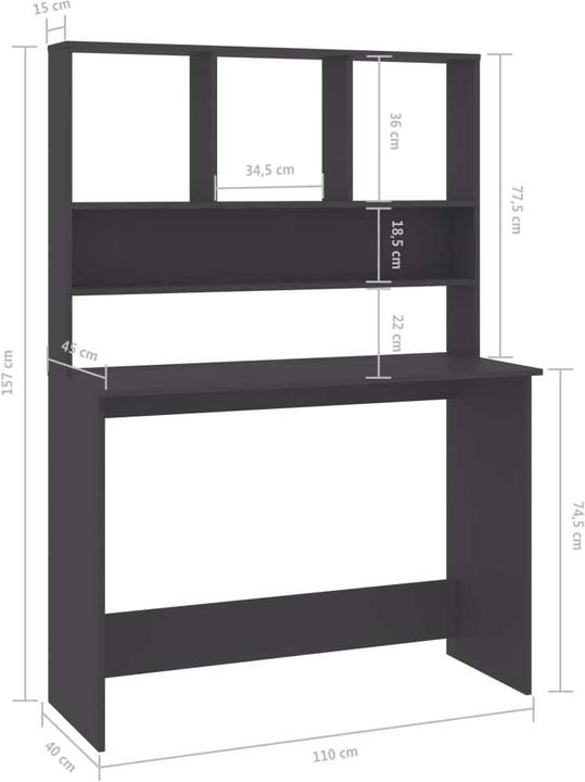 Immagine prodotto vidaXL Edithe (45 x 110 x 157 cm)