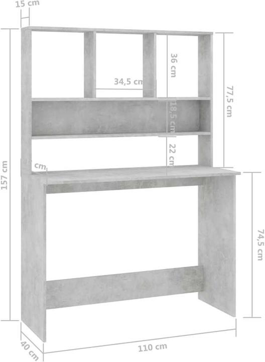 Image du produit vidaXL Bureau (110 x 110 x 157 cm)