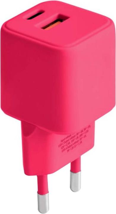 Actual product image Forever COLORUM wall charger USB-A + USB-C PD 30W CLS30-AC-02 xMagenta (30 W, 2 ports)