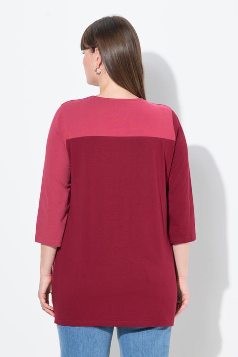 Produktbild Ulla Popken Shirt, Blüten, V-Ausschnitt, 3/4-Arm (50, 52)
