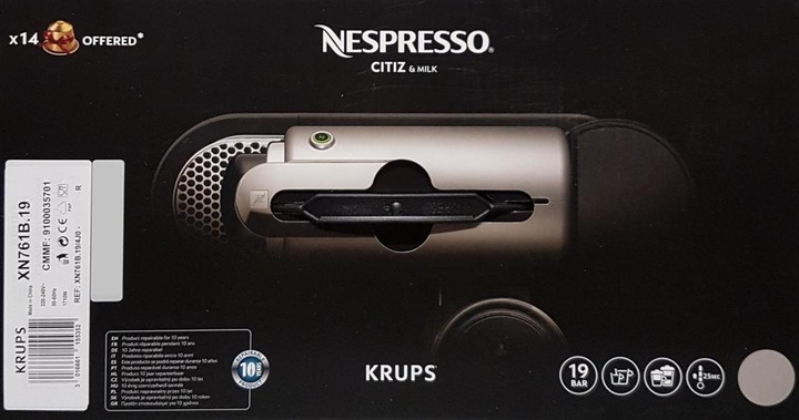 Produktbild Krups Nespresso CitiZ & Milk (NESPRESSO Original)