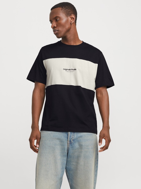 Actual product image Jack & Jones Jorvesterbro Block Tee Ss Crew Styd Aw24 (M)