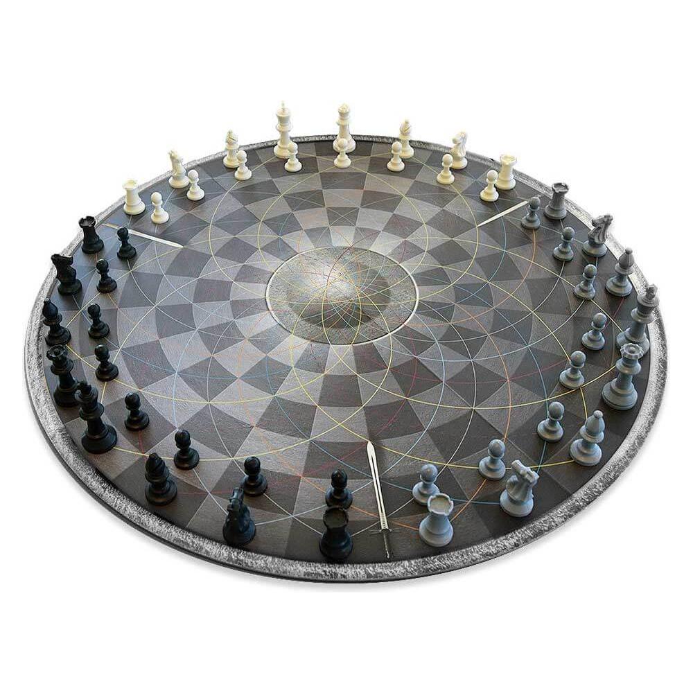 TOP Schach für Drei - Rundes Schachbrett