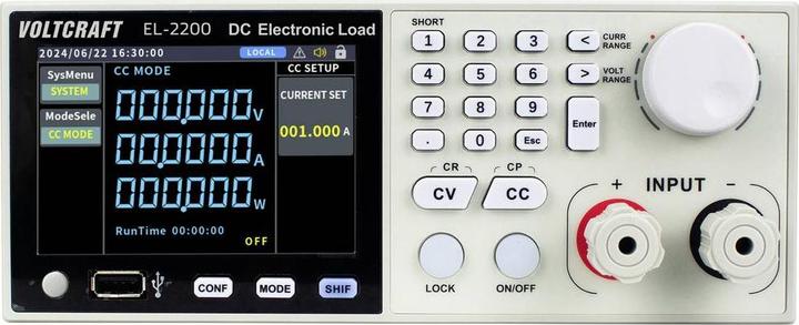Actual product image Voltcraft EL-2200 Elektronische Last 600 V/DC 20 A 200 W