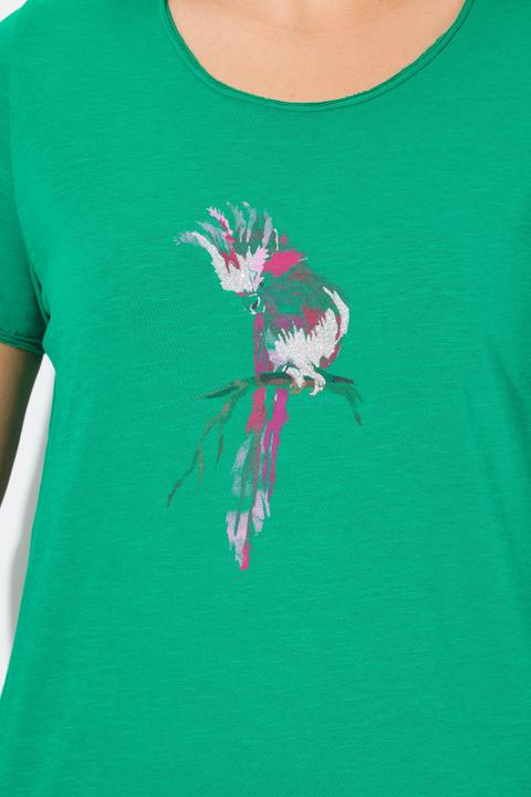 Produktbild Ulla Popken T-Shirt, Papagei, Classic, Rundhals, Halbarm (46, 48)