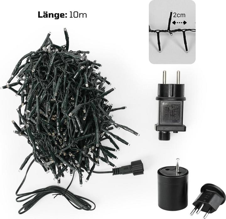 Image du produit Hermex LED Lichterkette 10m Cluster-Lichterkette Weihnachtsbeleuchtung (10 m)