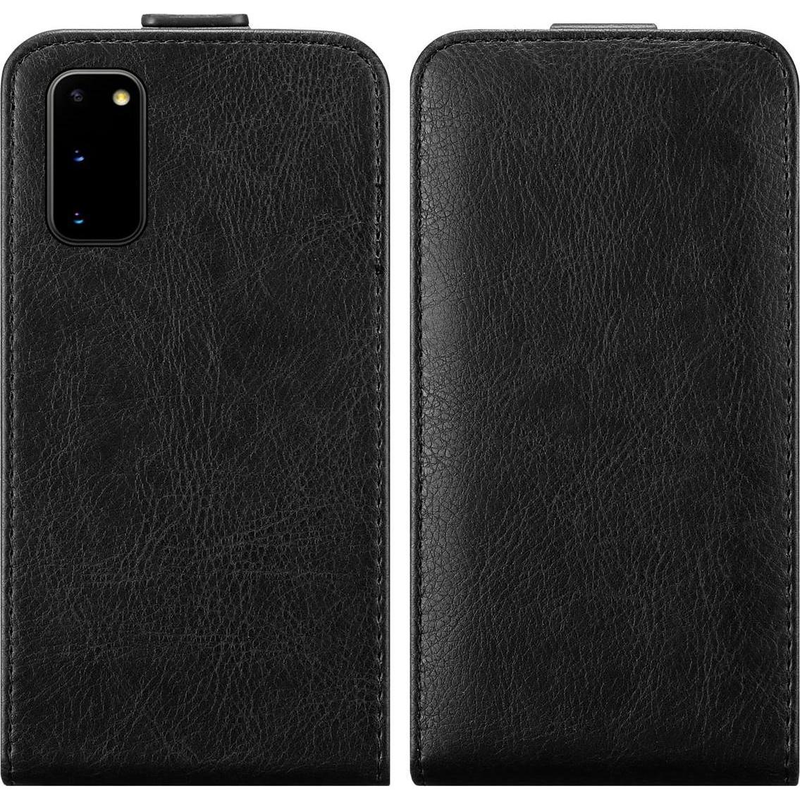 Cadorabo Flip wie Invis Cover (Samsung Galaxy S20), Smartphone Hülle, Schwarz