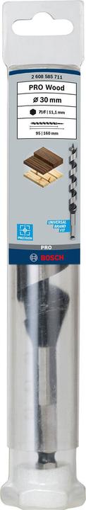 Produktbild Bosch Professional Zubehör PRO Wood Holzschlangenbohrer, 30 x 95 x 160 mm (11.1 mm)