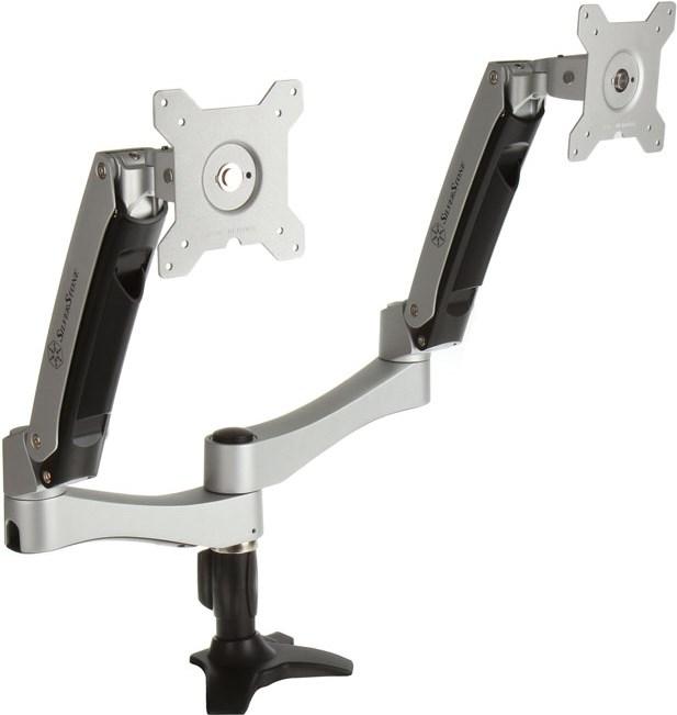 Silverstone Support de bureau pour moniteur ARM Two (Tables, 24", 10 kg)