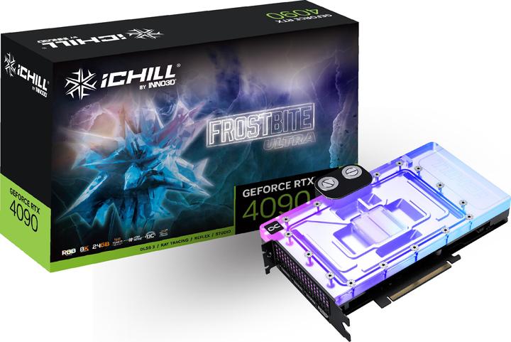 Actual product image Inno3D GeForce RTX 4090 iChill Frostbite Ultra (24 GB)