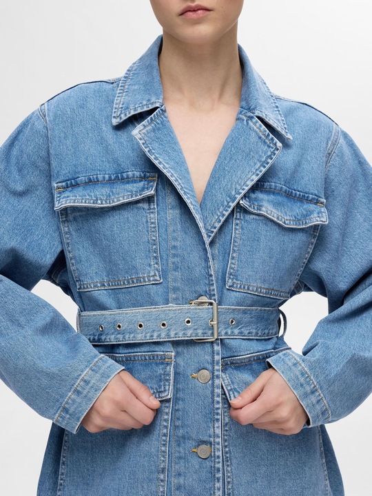 Actual product image Selected Femme Belted denim jacket (38)