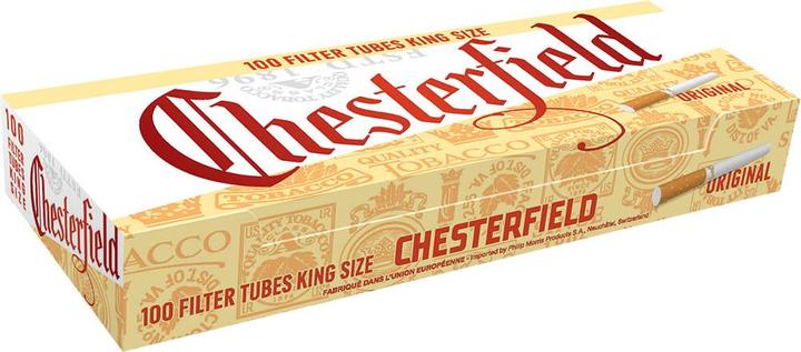 Actual product image Chesterfield Cigarette tubes