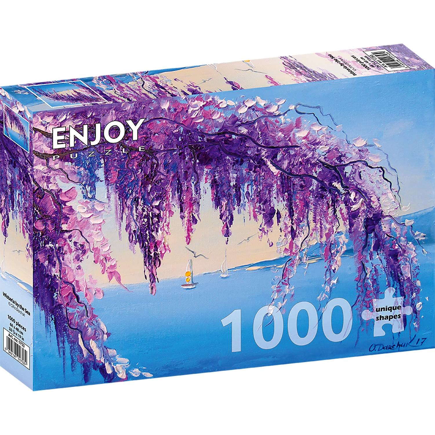 Thumbnail - Enjoy Puzzle ENJOY-1753 - Wisteria by the Sea, Puzzle, 1000 Teile (1000 Teile)