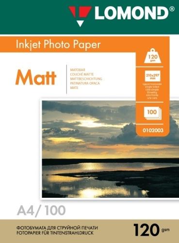 Actual product image Lomond Photo Inkjet Paper Matte 120 g/m2 A4, 100 sheets (120 g/m², A4, 100 pcs.)