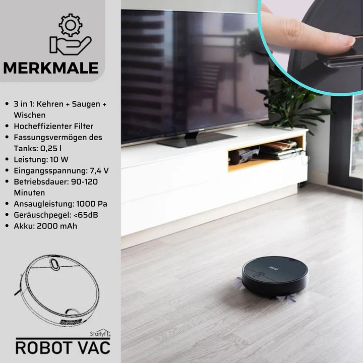 Produktbild Starlyf Robot Vac (Saugroboter)