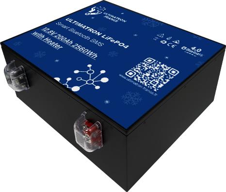 Image du produit Ultimatron ULM-12V-200Ah POLAR LiFePO4 Batterie d'alimentation sous le siège (Heater) (12 V, 200 Ah)