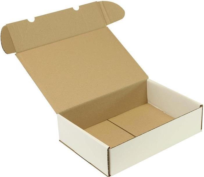 Transpak Klappschachtel 1-wellig Masse 300x215x77mm A4 Qualität 1.20 B weiss weiss (50 x)