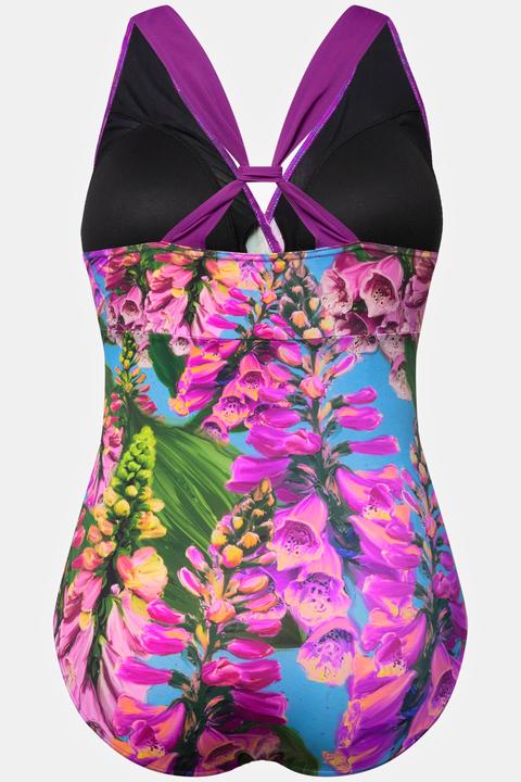 Actual product image Ulla Popken Bluebonnet Adjustable Back Swimsuit (60)