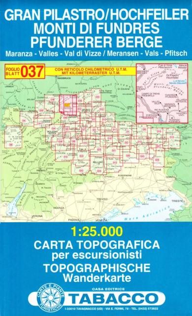 Produktbild Hochfeiler Pfunderer Berge 25000 (Deutsch, Tabacco, 2007)