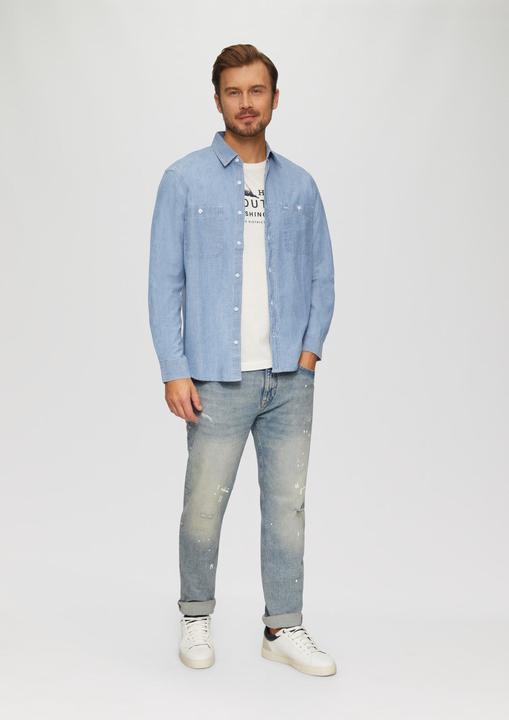 Immagine prodotto s.Oliver Hemd Regular Fit: Baumwollhemd aus Chambray (S)