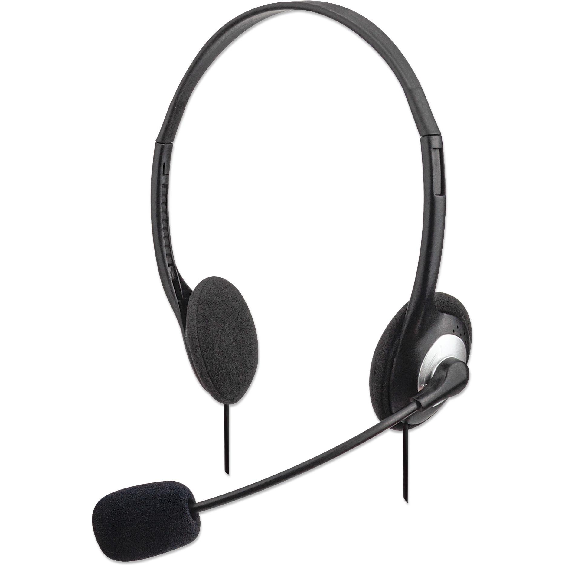 Manhattan Stereoheadset (Kabelgebunden), Office Headset, Schwarz