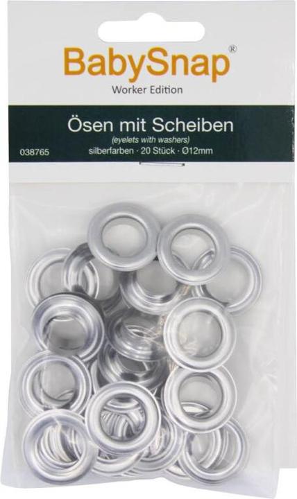 Immagine prodotto BabySnap Occhielli con dischi 12 mm argento