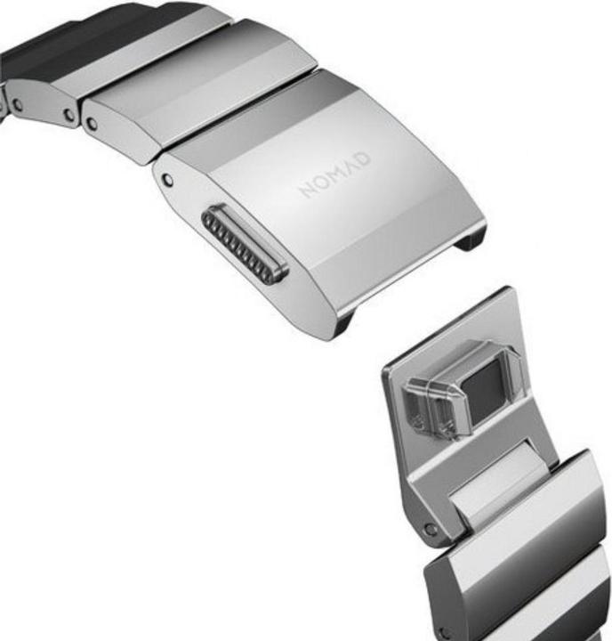 Image du produit Nomad Bande en acier inoxydable -terÃƒ¤sranneke, Apple Watch 41 / 40 /, hopea (41 mm, Acier inoxydable)