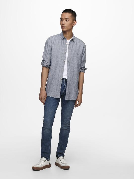 Produktbild Only & Sons Einfarbiges Langarmhemd (XS)