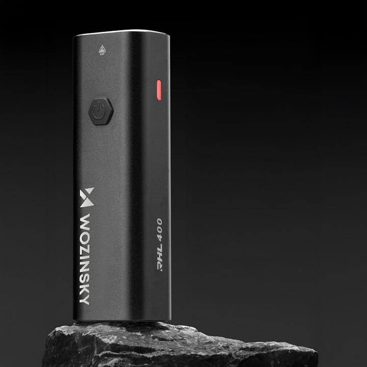 Immagine prodotto Wozinsky WSBLB2 USB-C Fahrradlicht-Set vorne (400 lm) und hinten, Schwarz (400 lm, 100 lm)