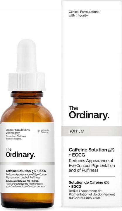 Nährwerte und Zutaten The Ordinary Caffeine Solution 5% + EGCG (Augenpflege Serum, 30 ml, Tag + Nacht)