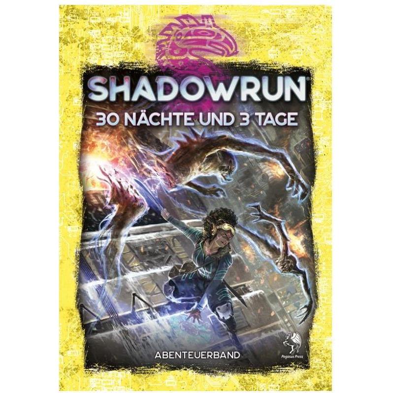 Thumbnail - Pegasus 46112G - Shadowrun: 30 Nächte und 3 Tage, Hardcover, 3-6 Spieler, ab 12 Jahren (DE-Ausgabe) (Deutsch)
