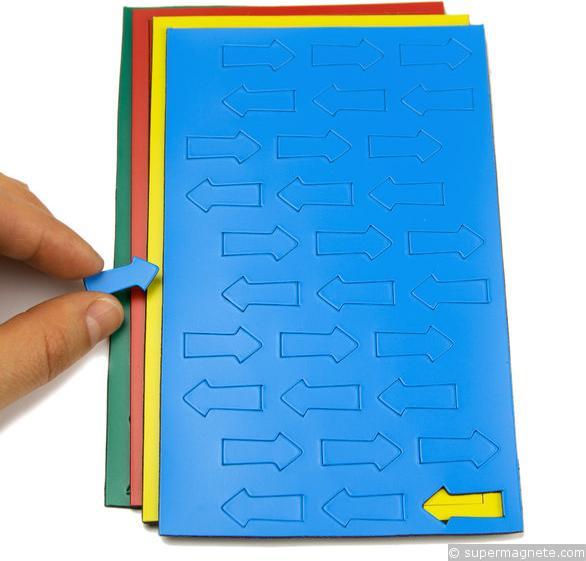 Immagine prodotto Supermagnete Super magnete simboli magnetici freccia piccola blu (30 x)