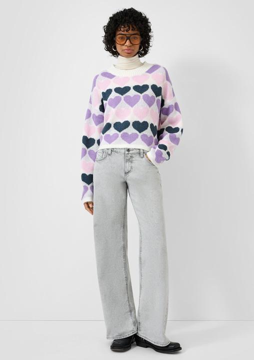 Image du produit s.Oliver Strickpullover Pullover mit Herzmuster (XL)