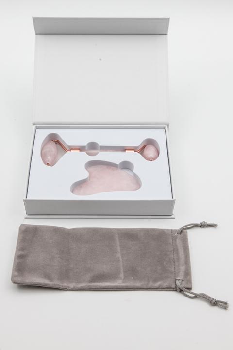 Actual product image Cachet Face roller with Gua Sha stone