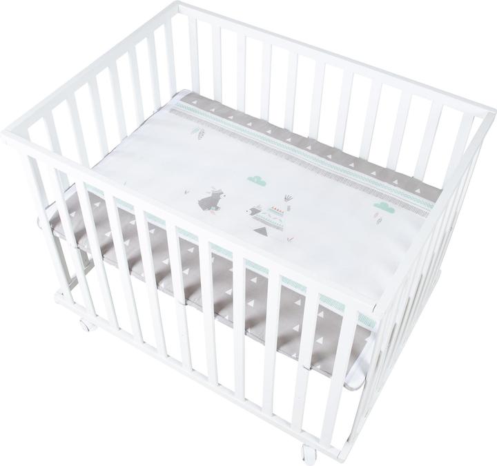 Actual product image Roba Playpen 100x75 Indibear (72.50 cm, 98 cm, MDF)