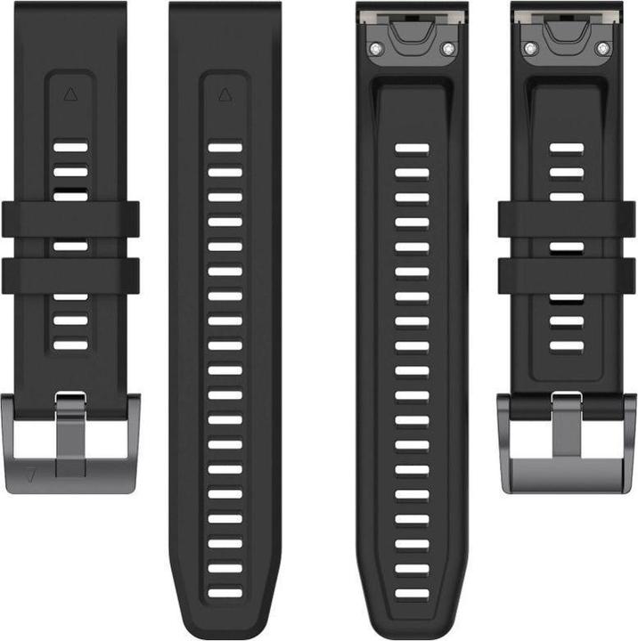 Actual product image OEM Strap Silicone strap for GARMIN FENIX 3 / 3HR / 5X / 6X / 6X Pro / 7X / 7X Pro black (9) (26 mm, Silicone)