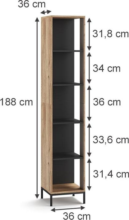 Produktbild Vicco Eliza (36 x 36 x 188 cm)