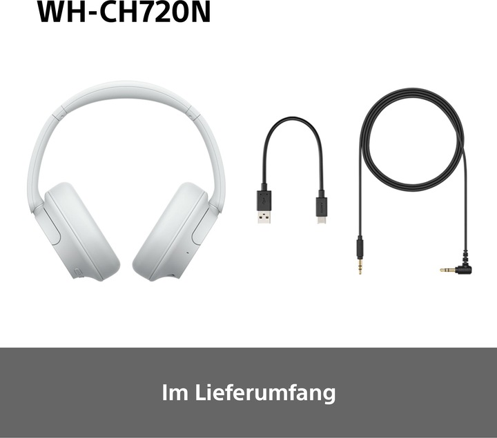 Produktbild Sony WH-CH720N (NC, 35 h, Kabellos, Kabelgebunden)