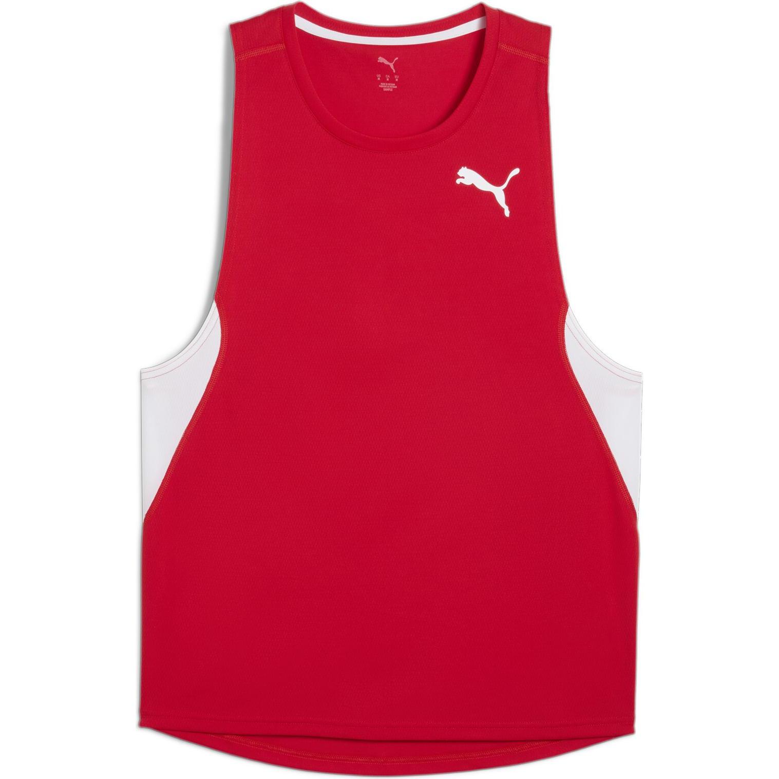 Thumbnail - Puma, Herren, Sportshirt, M Cross The Line Singlet 3.0 (XL), Rot, XL