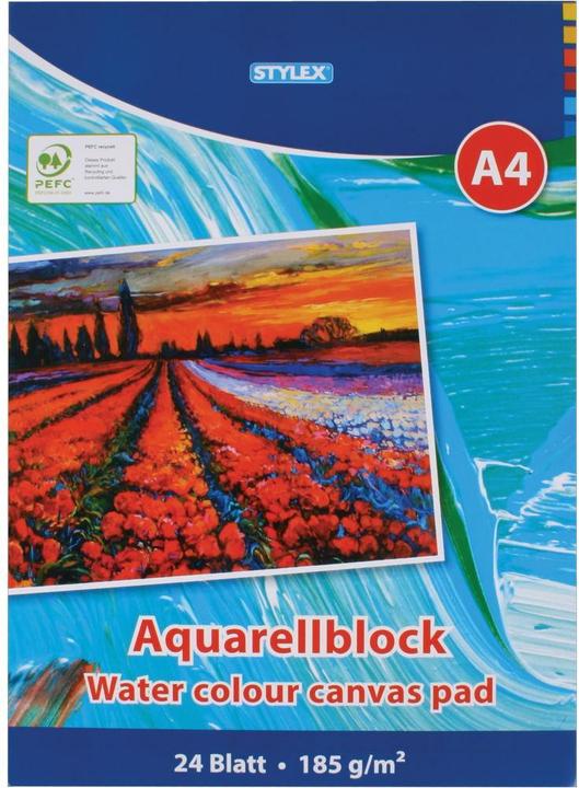 Stylex Aquarelblokken DINA4 24 vellen 190g 28690