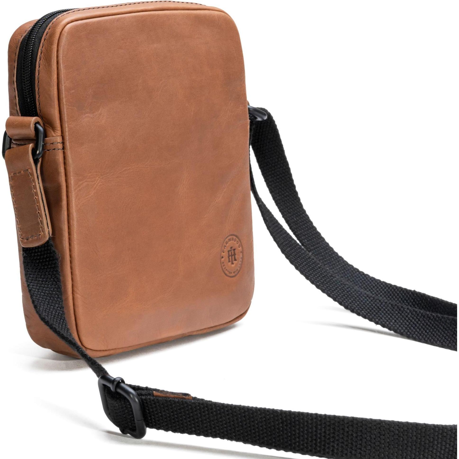 Thumbnail - Farmhood, Handtasche, Nashville Umhängetasche Leder 18 cm, Braun