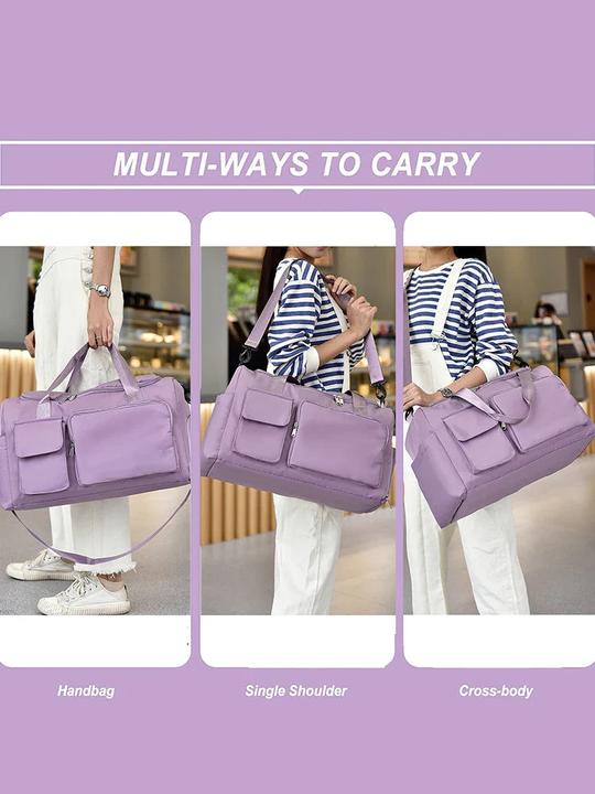 Image du produit Only-Bags.Store Weekender Duffle Bag grande capacité avec compartiment à chaussures Sacs de sport pour le fitness (35 l)