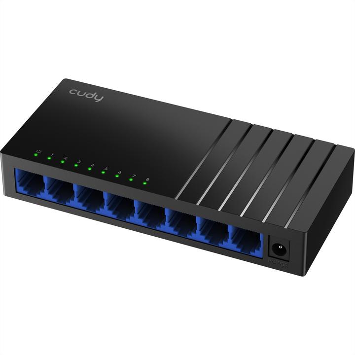 Productafbeelding Cudy GS108D netwerkswitch Gigabit Ethernet (10/100/1000) Zwart (8 ports)