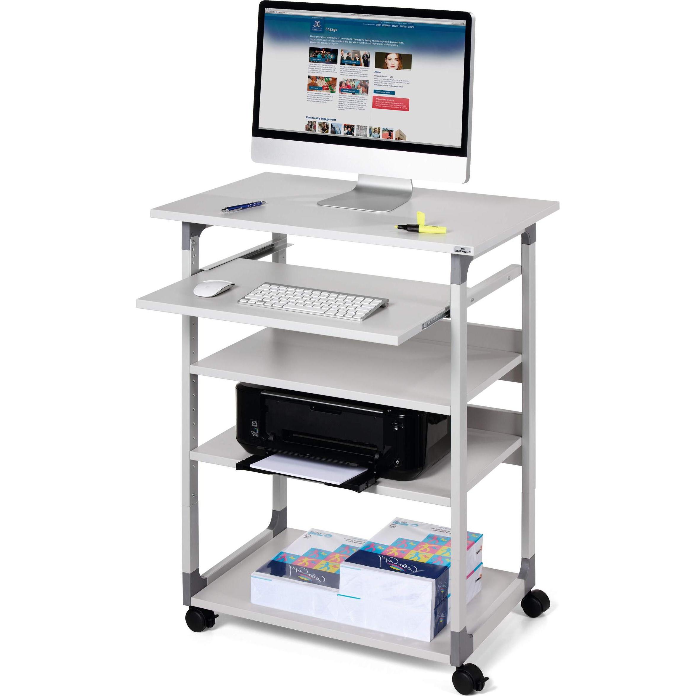 Thumbnail - Durable, Schreibtisch, EDV-Trolley (75 x 53.5 x 115 cm)