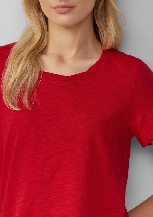 Immagine prodotto S.Oliver T-Shirt T-Shirt mit Flammgarnstruktur und Ausschnitt-Detail (36)