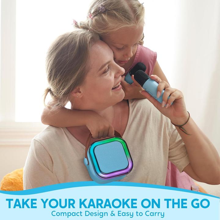 Actual product image Syncfun Karaoke-Maschine für Kinder mit Mikrofonen und Lichtern