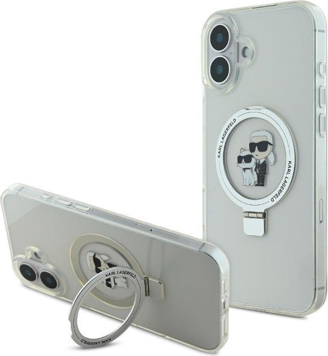 Immagine prodotto Karl Lagerfeld Custodia iPhone 16 Ringstand Karl e Choupette MagSafe (Apple iPhone 16)