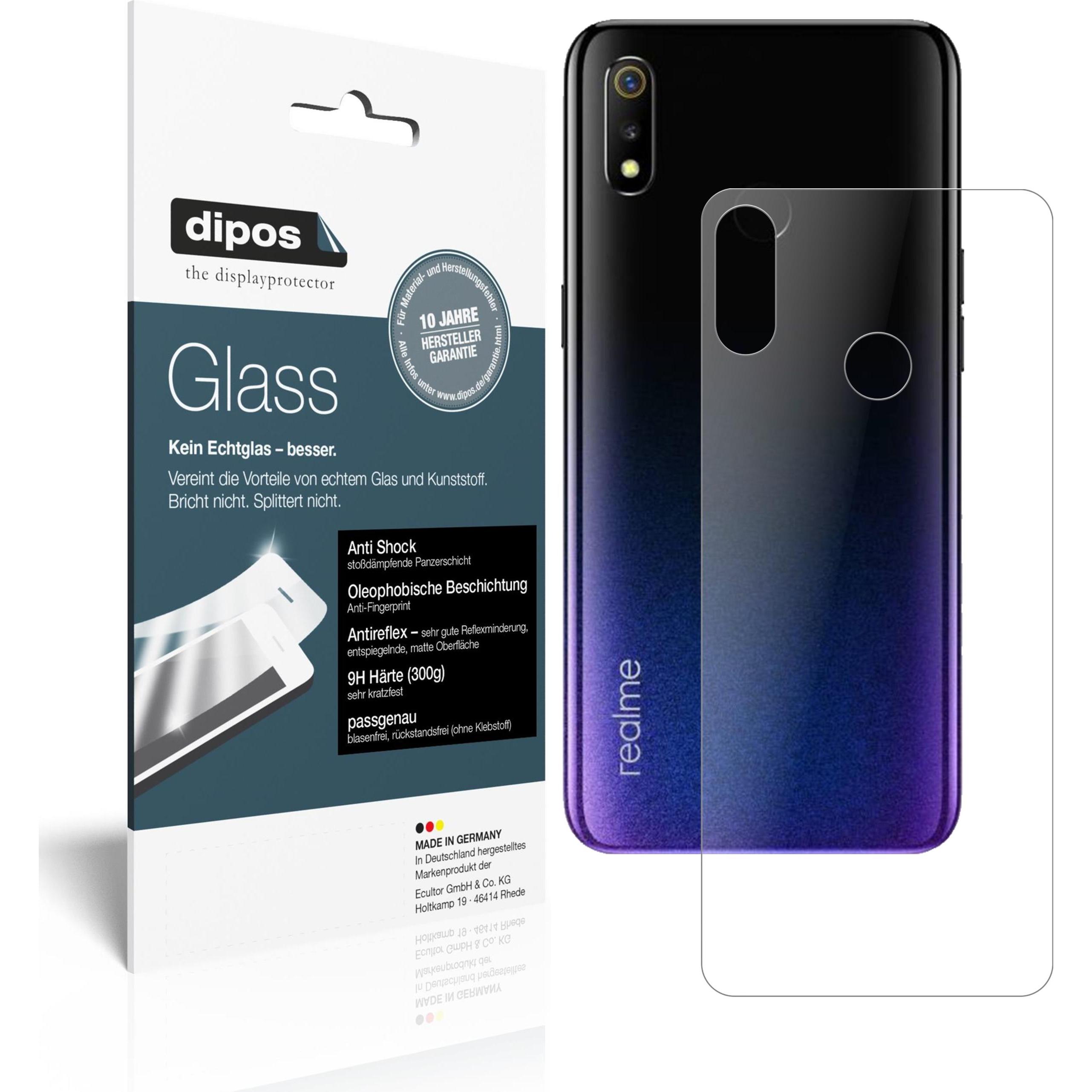 Dipos Displayschutz Anti-Shock (1 Stück, Oppo Realme 3), Smartphone Schutzfolie, Transparent