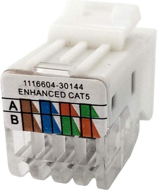 Produktbild TEM Serie Modul Kommunikation CONNECTOR KS CAT5eRJ45 8/8 (Keystone Modul)